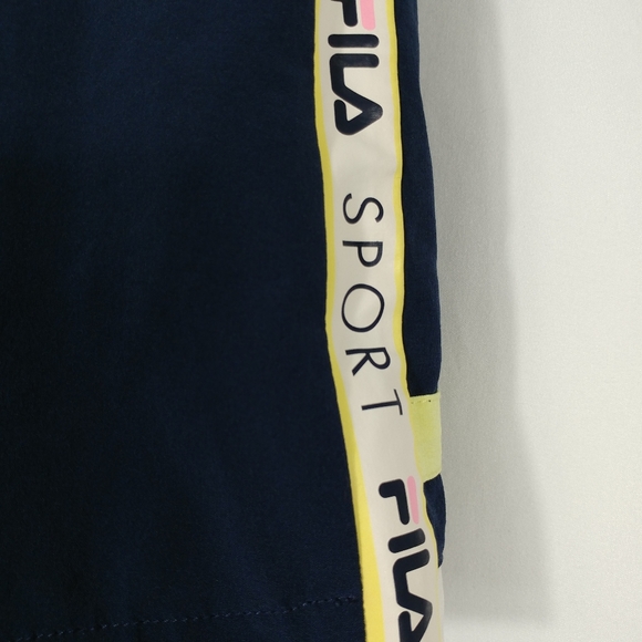 Fila Sport Blue w/Yellow & White Stripes Tennis Skort/Shorts Women's Size M - Picture 4 of 8